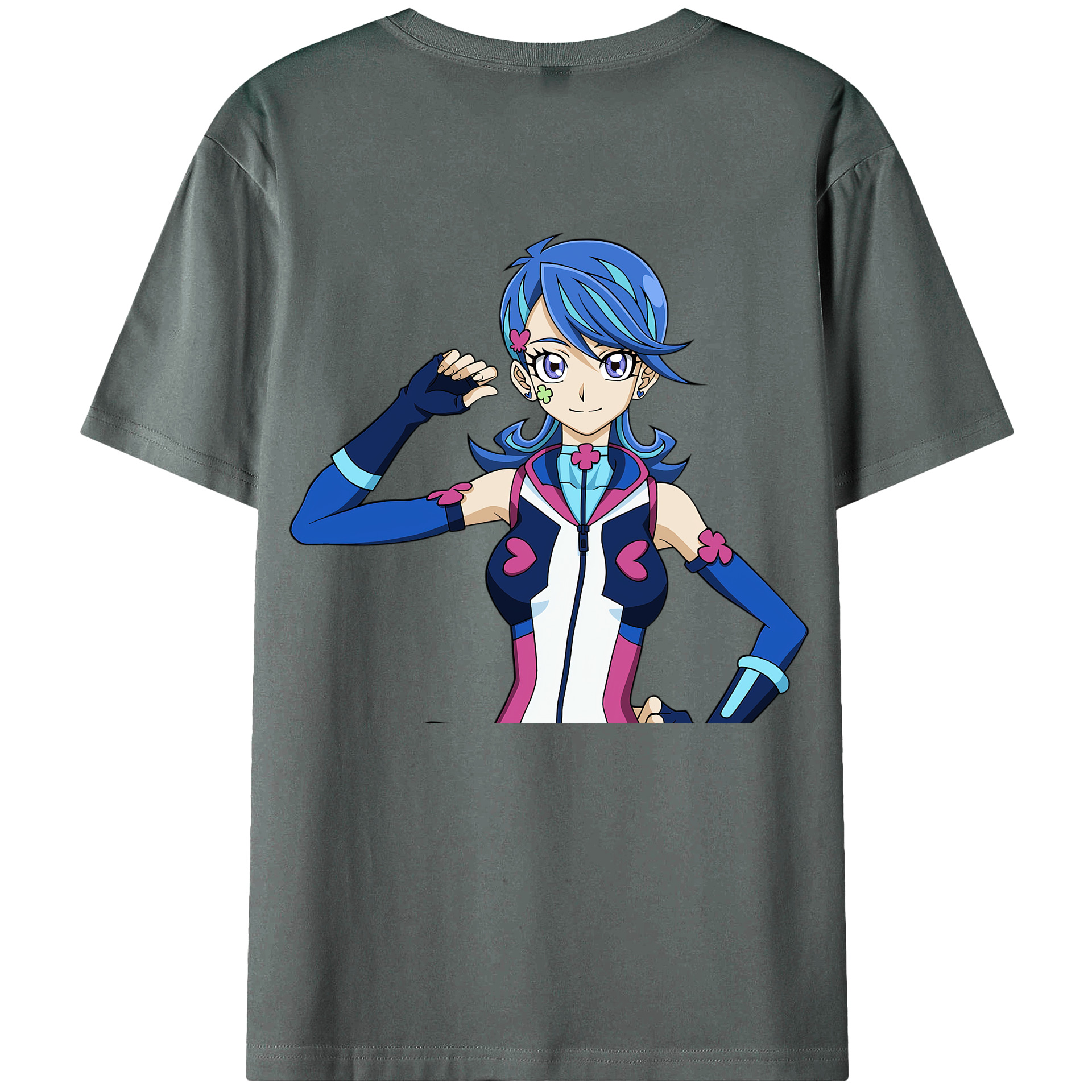 （画像用） 遊☆戯☆王 Yu-Gi-Oh! 綿100％ メンズ半袖Tシャツ（バックプリント） 通気性
